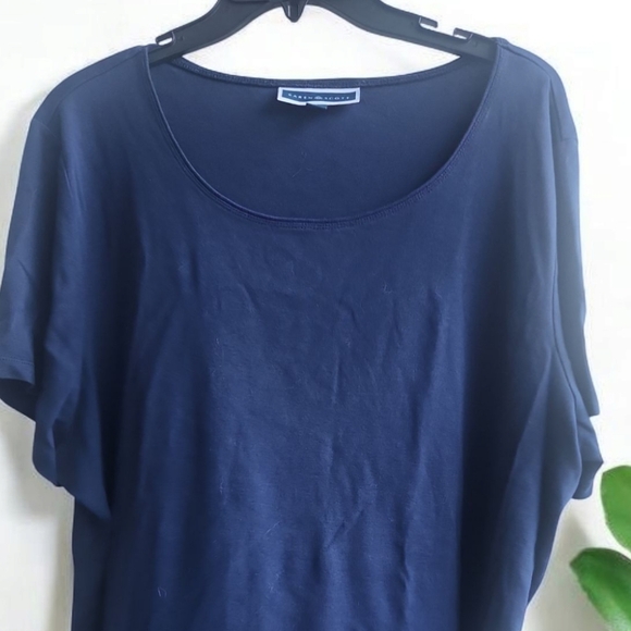 Karen Scott 100% cotton  short sleeves  top Size 3x - Picture 5 of 7